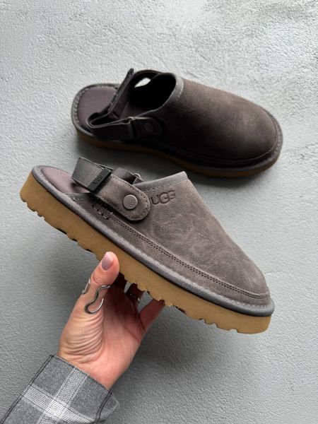 UGG Australia США Slipper Goldencoast Clog Grey Уггі шльопки без хутра сірі замшеві Австралія - Розмір 42 (US 9) 1016222899 фото