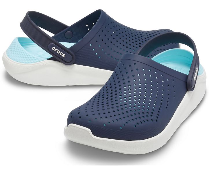 Crocs Оригінал LiteRide™ Clog Navy / White Чоловічі Сині Білі Крокс США (204592) - 36 (Стопа 22.5-23.2см) M4/W6 100206 фото