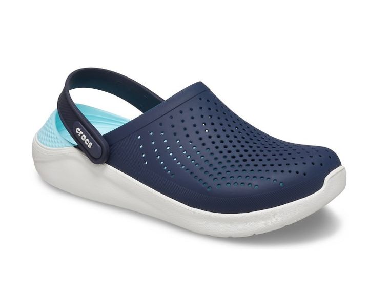 Crocs Оригінал LiteRide™ Clog Navy / White Чоловічі Сині Білі Крокс США (204592) - 36 (Стопа 22.5-23.2см) M4/W6 100206 фото