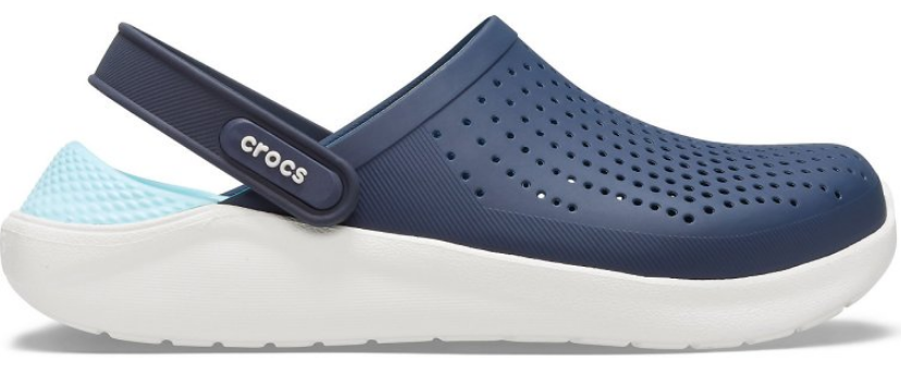 Crocs Оригінал LiteRide™ Clog Navy / White Чоловічі Сині Білі Крокс США (204592) - 36 (Стопа 22.5-23.2см) M4/W6 100206 фото