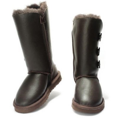 UGG Australia США Leather Tall Triplet Шоколад натуральні Угг Австралия - Розмір 35 (US 4) 2110690 фото