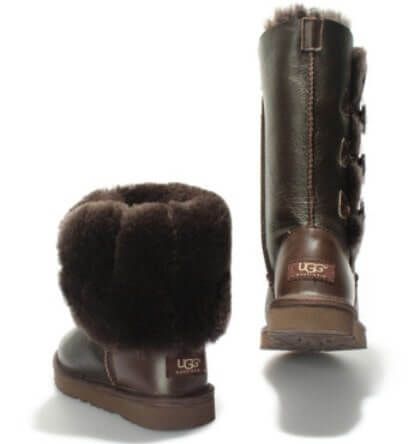 UGG Australia США Leather Tall Triplet Шоколад натуральні Угг Австралия - Розмір 35 (US 4) 2110690 фото