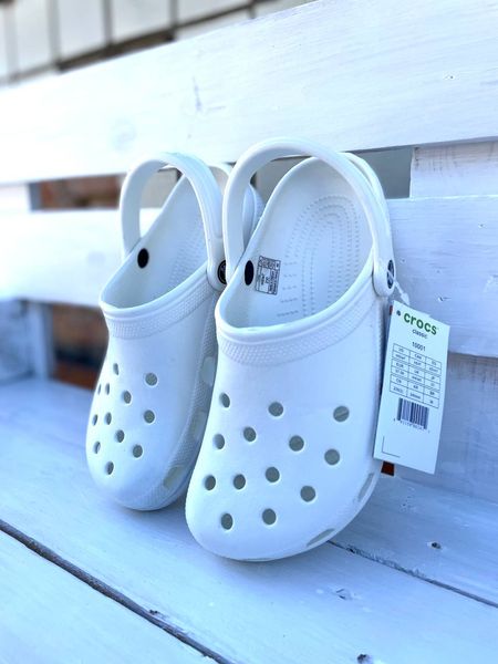 Crocs Оригінал Classic Clog White Білі Крокс США (1670855291) - 36 (Стопа 22.5-23.2см) M4/W6 114493 фото