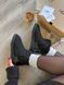 UGG Australia США Mini II Zip Back Чорні шкіряні уггі овчина міні замок молнія Австралія - Розмір 35 (US 4) 2111797 фото 3