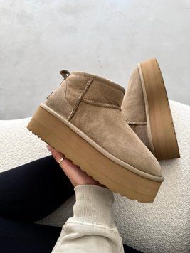 Ugg Australia США Classic Ultra Mini Platform Khaki Уггі ультра міні платформа антілоп УГГ АвстраліяUGG Australia Уггі - Розмір 35 (US 4) 211155137 фото