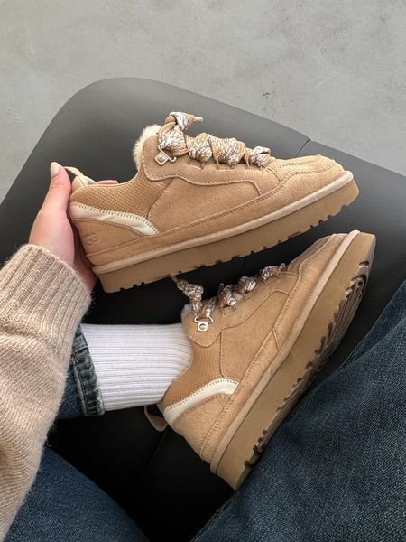 UGG Australia Classic Lowmel Sneaker Beige Кросівки з хутром бежеві пісочні уггі замш цільна овчина Угг Австралія - Розмір 35 (US 4) 2110100500 фото