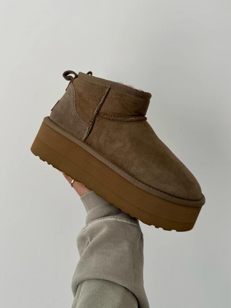 Ugg Australia США Classic Ultra Mini Platform Khaki Уггі ультра міні платформа антілоп УГГ АвстраліяUGG Australia Уггі - Розмір 35 (US 4) 211155137 фото