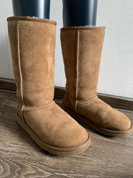 UGG Australia США Classic Tall II Рыжий цільна овчина Угг Австралия - Розмір 35 (US 4) 2110551 фото