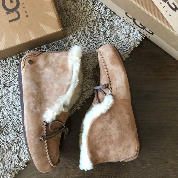 Мокасини США UGG Australia Alena Руді Рижі натуральні зимові черевики високі Угг Австралія - Розмір 35 (US 4) 2111203 фото