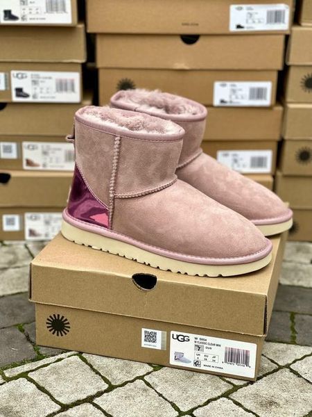 UGG Australia США Classic Mini Pink Metallic II рожеві уггі натуральні зимові міні Угг Австралія - Розмір 35 (US 4) 2111401 фото