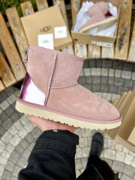 UGG Australia США Classic Mini Pink Metallic II рожеві уггі натуральні зимові міні Угг Австралія - Розмір 35 (US 4) 2111401 фото