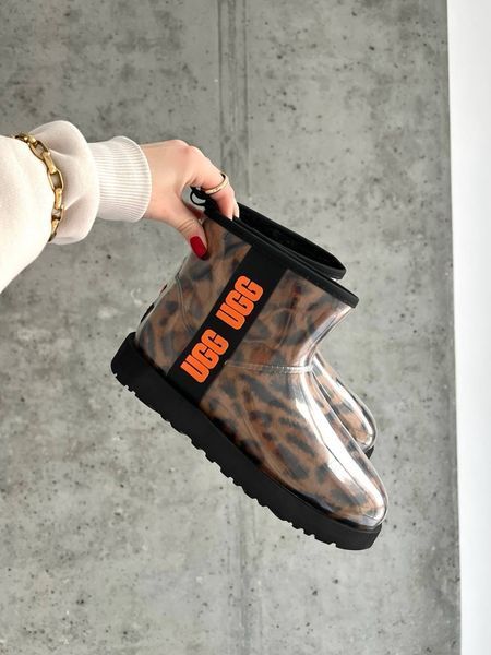 UGG Australia Classic Clear Mini Boot Leopard уггі силіконові з хутром леопардові цільна овчина Угг Австралія - Розмір 35 (US 4) 2110101001 фото