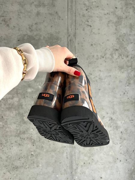 UGG Australia Classic Clear Mini Boot Leopard уггі силіконові з хутром леопардові цільна овчина Угг Австралія - Розмір 35 (US 4) 2110101001 фото