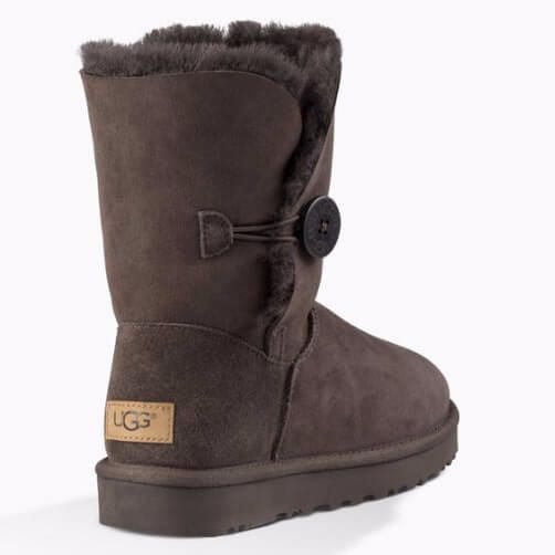 UGG Australia Short Bailey Button II Шоколад цільна овчина Угг Австралия - Розмір 35 (US 4) 2110474 фото