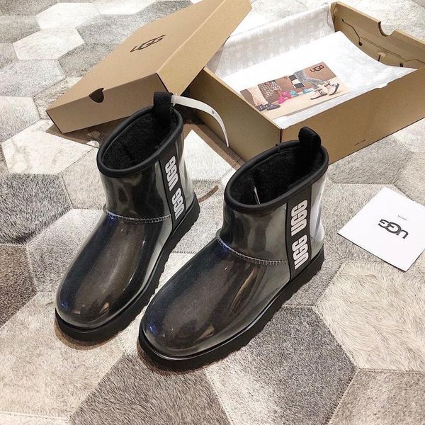 UGG Australia США Ugg Clear mini classic Black Силікон натуральні зимові міні Угг Австралія чорні - Розмір 35 (US 4) 2111588 фото