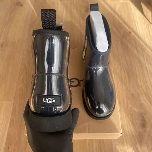 UGG Australia США Ugg Clear mini classic Black Силікон натуральні зимові міні Угг Австралія чорні - Розмір 35 (US 4) 2111588 фото