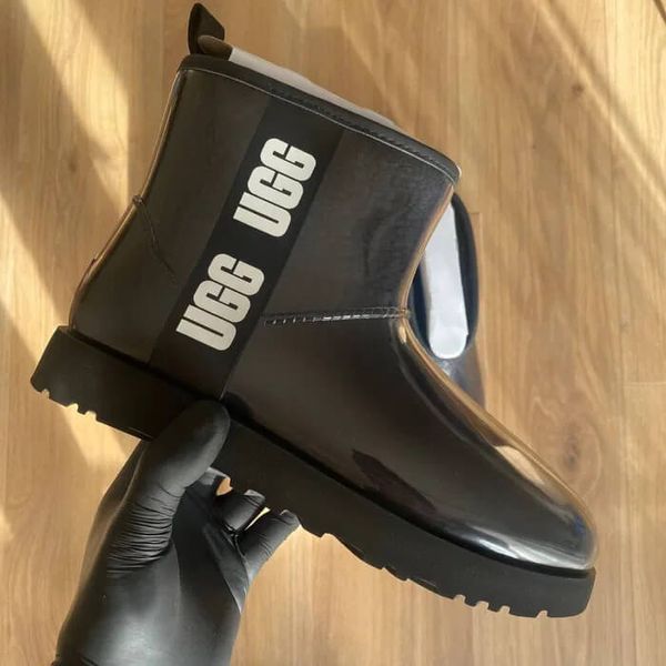 UGG Australia США Ugg Clear mini classic Black Силікон натуральні зимові міні Угг Австралія чорні - Розмір 35 (US 4) 2111588 фото