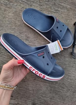 Crocs Оригінал Bayaband™ Slide Navy Cині Чоловічі Жіночі Сабо Шльопанці Крокс США (205393-14) - 36 (Стопа 22.5-23.2см) M4/W6 105453 фото