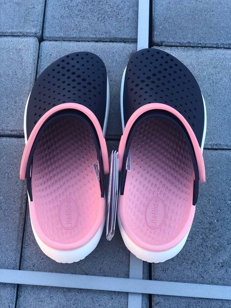 Crocs Оригінал Крокс InMotion Clog Atmosphere Navy/Melon Синьо-Рожеві&ndash; США, Чоловічі/Жіночі Крокси - 36 (Стопа 22.5-23.2см) M4/W6 9977221 фото