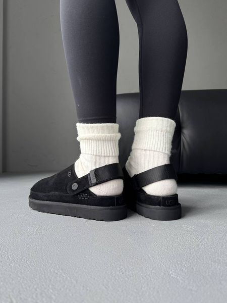 UGG Australia США Slipper Goldenstar Clog Black Уггі шльопки без хутра чорні замшеві Австралія - Розмір 35 (US 4) 1016222911 фото