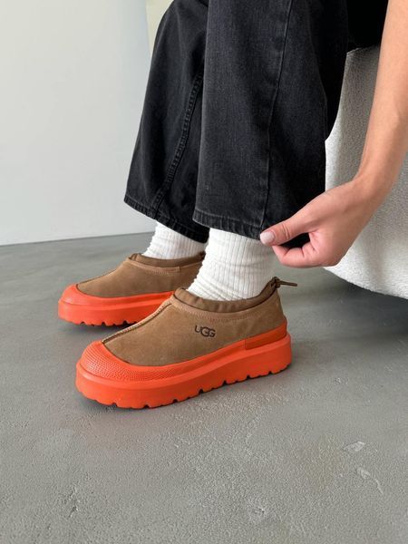UGG Australia США Tasman Weather Hybrid Slipper Chestnut Orange Уггі тасман платформа руді з поморанчевим замшеві Австралія - Розмір 35 (US 4) 2110100752 фото