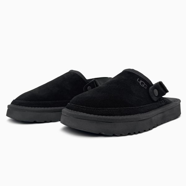 UGG Australia США Slipper Goldenstar Clog Black Уггі шльопки без хутра чорні замшеві Австралія - Розмір 35 (US 4) 1016222911 фото