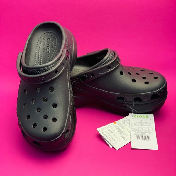 Crocs Оригінал Classic ™ Bae Clog Black Жіночі Крокс США (206302) - 36 (Стопа 22.5-23.2см) M4/W6 100809 фото