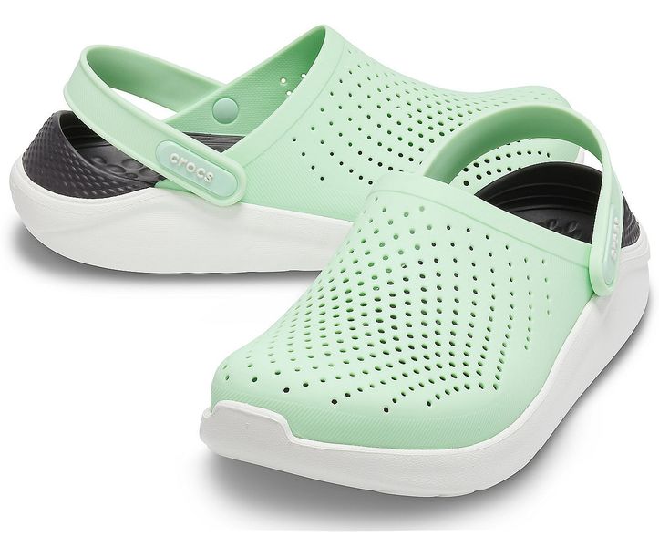 Crocs Оригінал LiteRide™ Clog Electric Green / Almost White Жіночі Крокс США (204592) - 36 (Стопа 22.5-23.2см) M4/W6 100420 фото