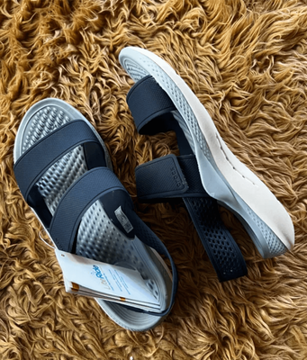 Crocs Оригінал Жіночі Сандалі Крокс Sandal Literide 360 Light Navy/Blue Grey Сині - Сірі (2050899) - 36 (Стопа 22.5-23.2см) M4/W6 112906 фото