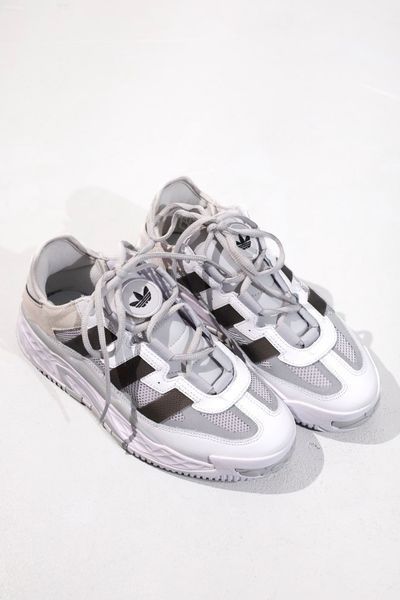 США Adidas Niteball Cream Beige жіночі, чоловічі шкіряні якісні кросівки Адідас Найтбо білі сірі - Розмір 36 (US 5) 11167729 фото