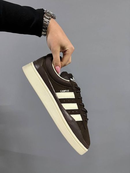 США Adidas Campus xx BAD BUNNY Brown жіночі, чоловічі шкіряні якісні кросівки Адідас Кампус коричневі - Розмір 36 (US 5) 11167479 фото