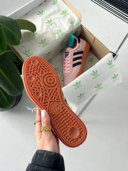 США Adidas Spezial Pink жіночі, чоловічі шкіряні якісні кросівки Адідас Спезіал рожеві - Розмір 36 (US 5) 11167879 фото