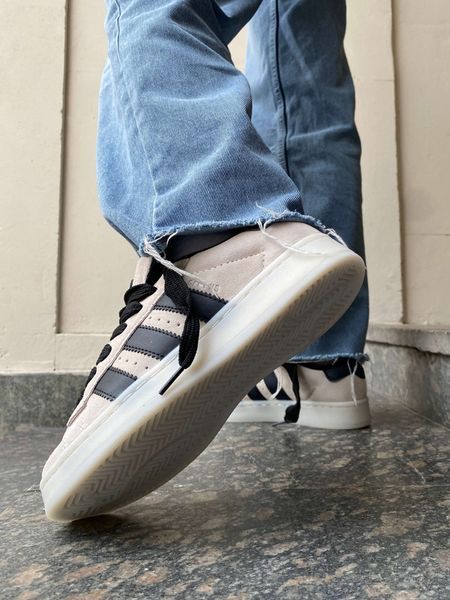 США Adidas Campus 00s Aluminium/Core Black жіночі, чоловічі шкіряні якісні кросівки Адідас Кампус сірі/чорні - Розмір 36 (US 5) 11167529 фото