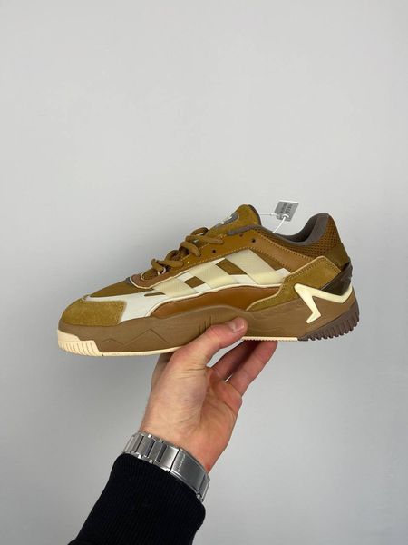 США Adidas Niteball Brown жіночі, чоловічі шкіряні якісні кросівки Адідас Найтбо коричневі - Розмір 36 (US 5) 11167829 фото
