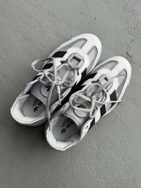 США Adidas Niteball Cream Beige жіночі, чоловічі шкіряні якісні кросівки Адідас Найтбо білі сірі - Розмір 36 (US 5) 11167729 фото