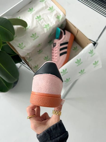 США Adidas Spezial Pink жіночі, чоловічі шкіряні якісні кросівки Адідас Спезіал рожеві - Розмір 36 (US 5) 11167879 фото