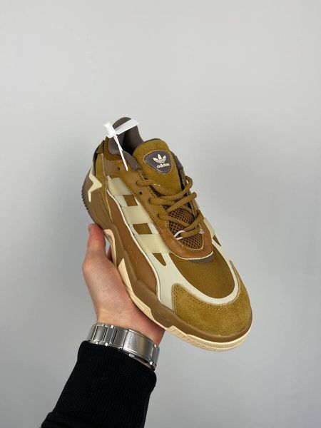 США Adidas Niteball Brown жіночі, чоловічі шкіряні якісні кросівки Адідас Найтбо коричневі - Розмір 36 (US 5) 11167829 фото