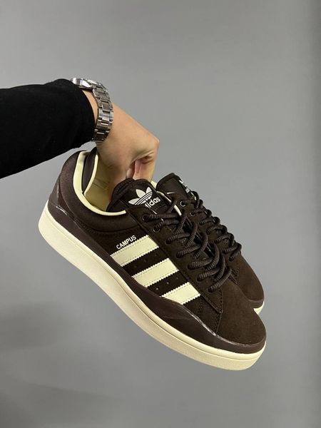 США Adidas Campus xx BAD BUNNY Brown жіночі, чоловічі шкіряні якісні кросівки Адідас Кампус коричневі - Розмір 36 (US 5) 11167479 фото
