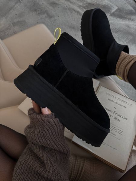 Ugg Australia США Mini Dipper Black Уггі діппер платформа чорні УГГ Австралія - Розмір 35 (US 4) 211155241 фото