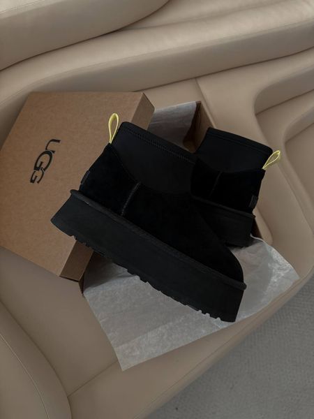 Ugg Australia США Mini Dipper Black Уггі діппер платформа чорні УГГ Австралія - Розмір 35 (US 4) 211155241 фото