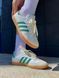 США Adidas Samba Sporty & Rich White/Green жіночі, чоловічі шкіряні якісні кросівки Адідас Самба білі - Розмір 36 (US 5) 11167979 фото 6