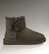 UGG Australia США Mini Bailey Button II Шоколад цільна овчина мини Угг Австралия - Розмір 35 (US 4) 2110287 фото 1