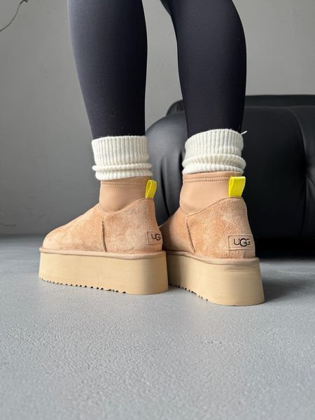 UGG Australia США Ugg Classic Dipper Low Beige Уггі на платформі пісочні замшеві Австралія - Розмір 35 (US 4) 1016222464 фото