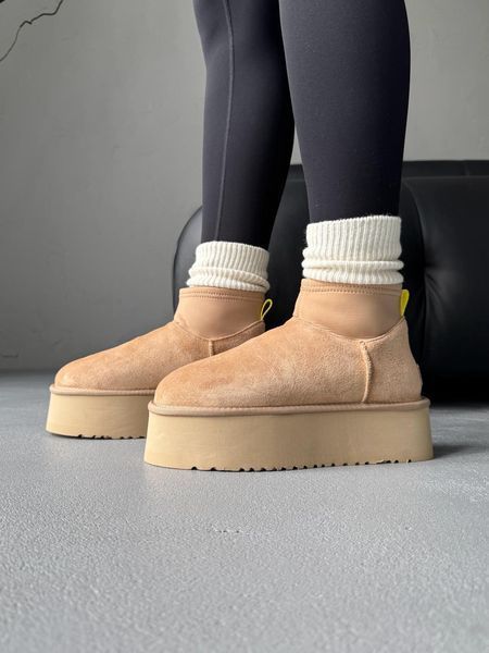 UGG Australia США Ugg Classic Dipper Low Beige Уггі на платформі пісочні замшеві Австралія - Розмір 35 (US 4) 1016222464 фото