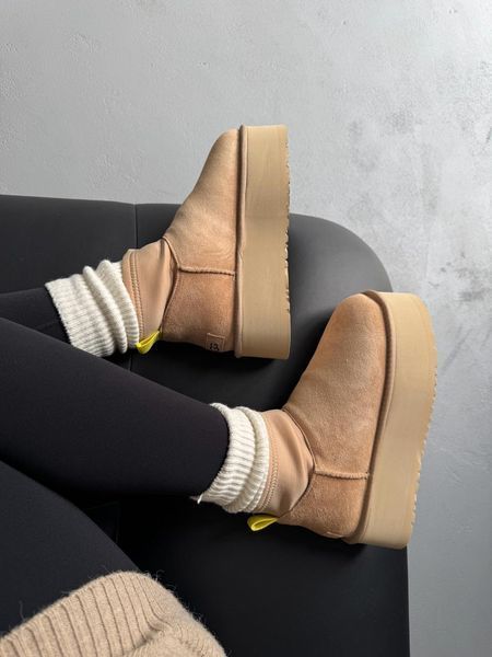 UGG Australia США Ugg Classic Dipper Low Beige Уггі на платформі пісочні замшеві Австралія - Розмір 35 (US 4) 1016222464 фото