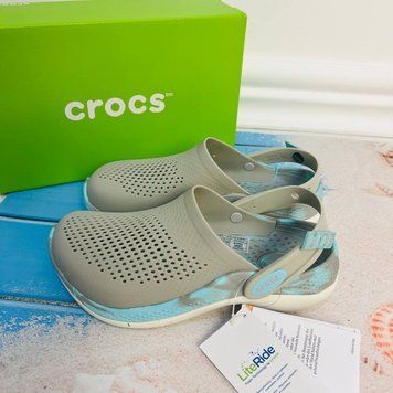 Crocs Оригінал LiteRide 360 &trade; сірі Pearl White / Multi Чоловічі Жіночі Крокс (204592-27) - 36 (Стопа 22.5-23.2см) M4/W6 104340 фото