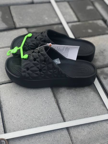 Crocs Оригінал Slade Geometric Black Чорні Крокс США - 36 (Стопа 22.5-23.2см) M4/W6 9977125 фото