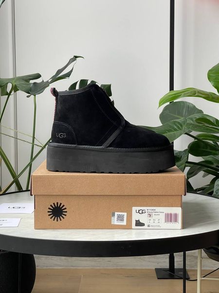 Ugg Australia США Classic Neumal Platform Zipper Black Уггі ньюмель платформа чорні УГГ Австралія - Розмір 35 (US 4) 211155193 фото