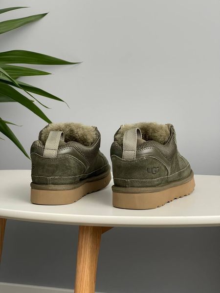 UGG Australia США Slipper Lowmel Sneaker Green Уггі кросівки з хутром зелені замшеві Австралія - Розмір 35 (US 4) 1016222815 фото