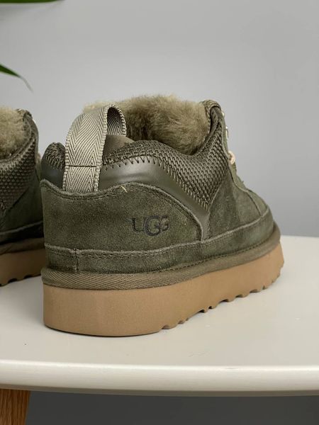 UGG Australia США Slipper Lowmel Sneaker Green Уггі кросівки з хутром зелені замшеві Австралія - Розмір 35 (US 4) 1016222815 фото